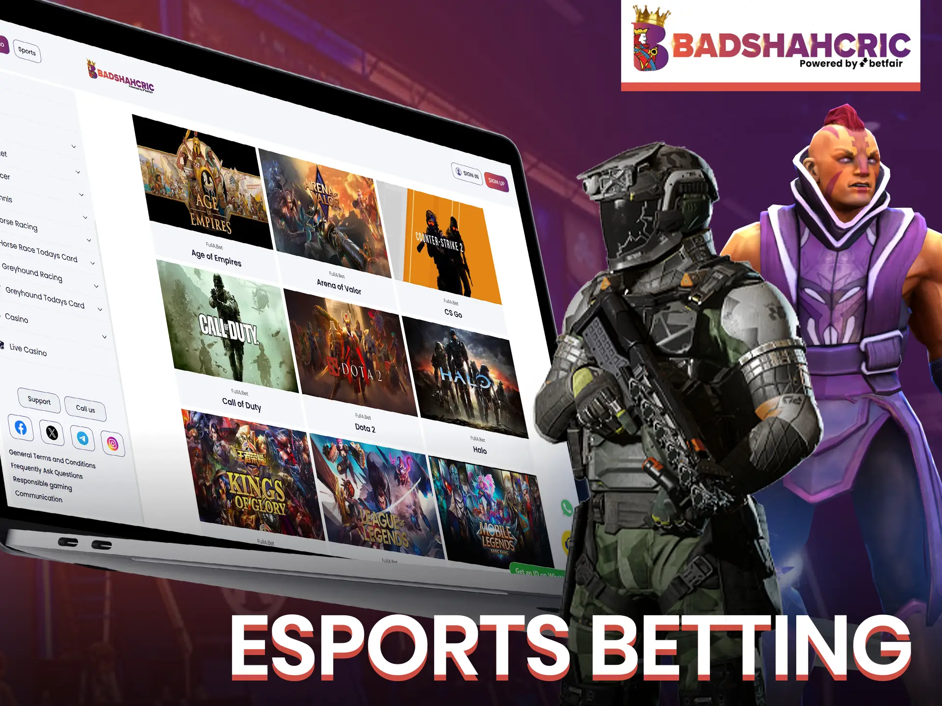 Support your favorite esports team at Badshahcric.