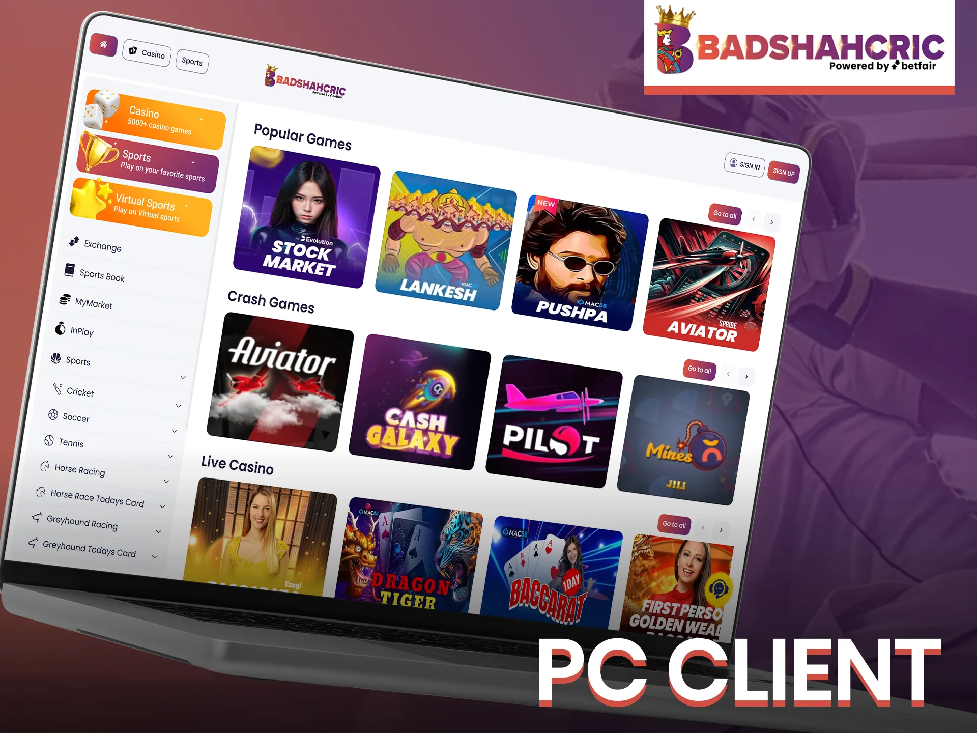 You can spend your time with Badshahcric using your computer.