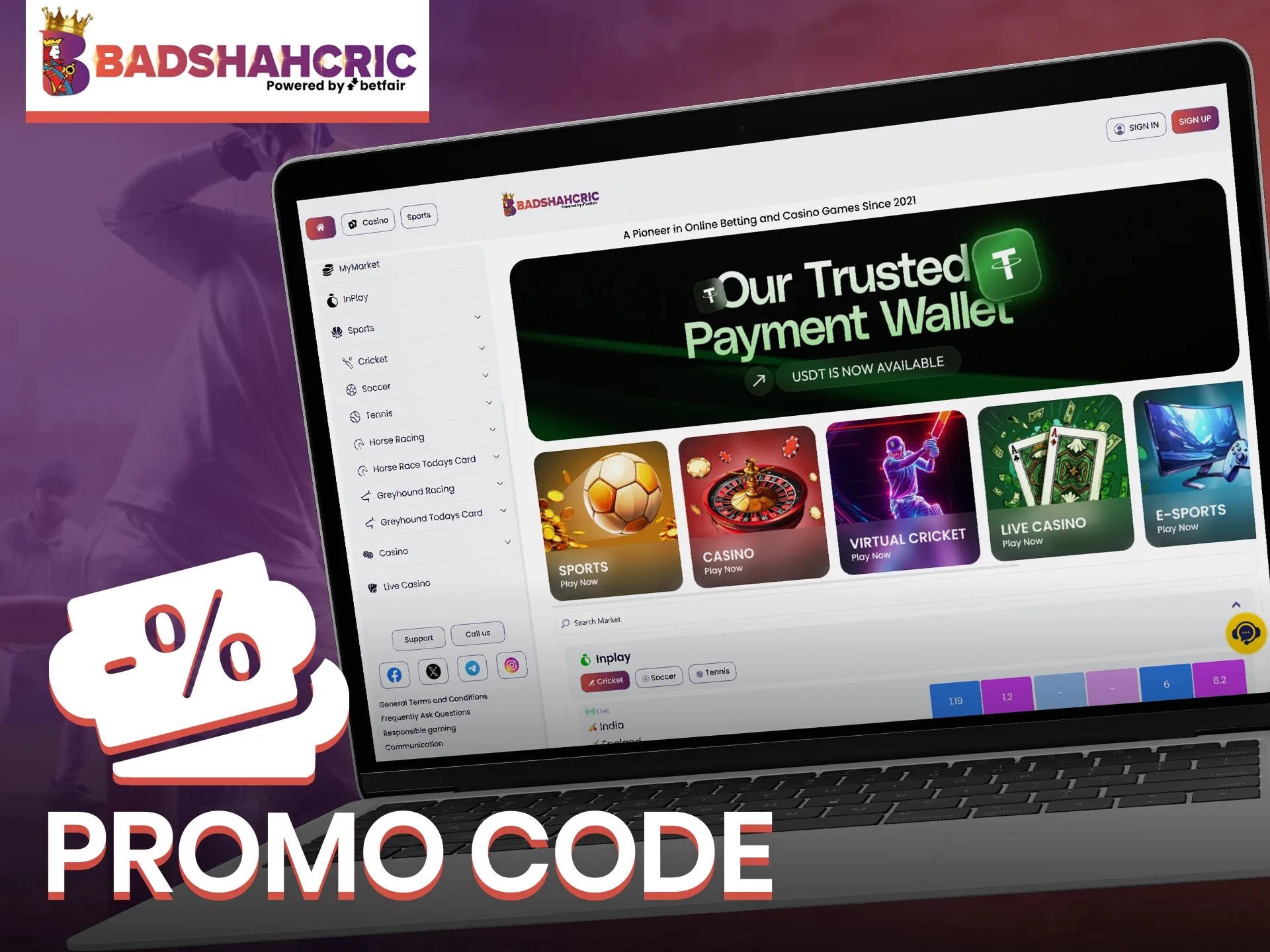 Look for Badshahcric promo codes and get bonuses.