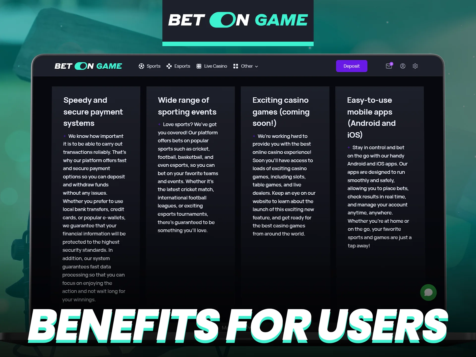 Find out what the BetOnGame platform has prepared for you.