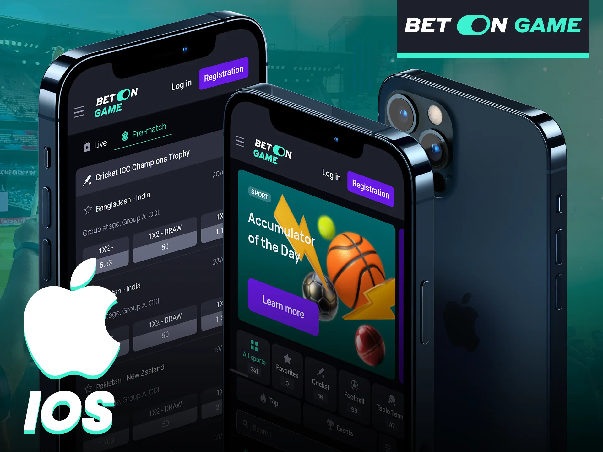 Enjoy the BetOnGame platform on your iOS device.