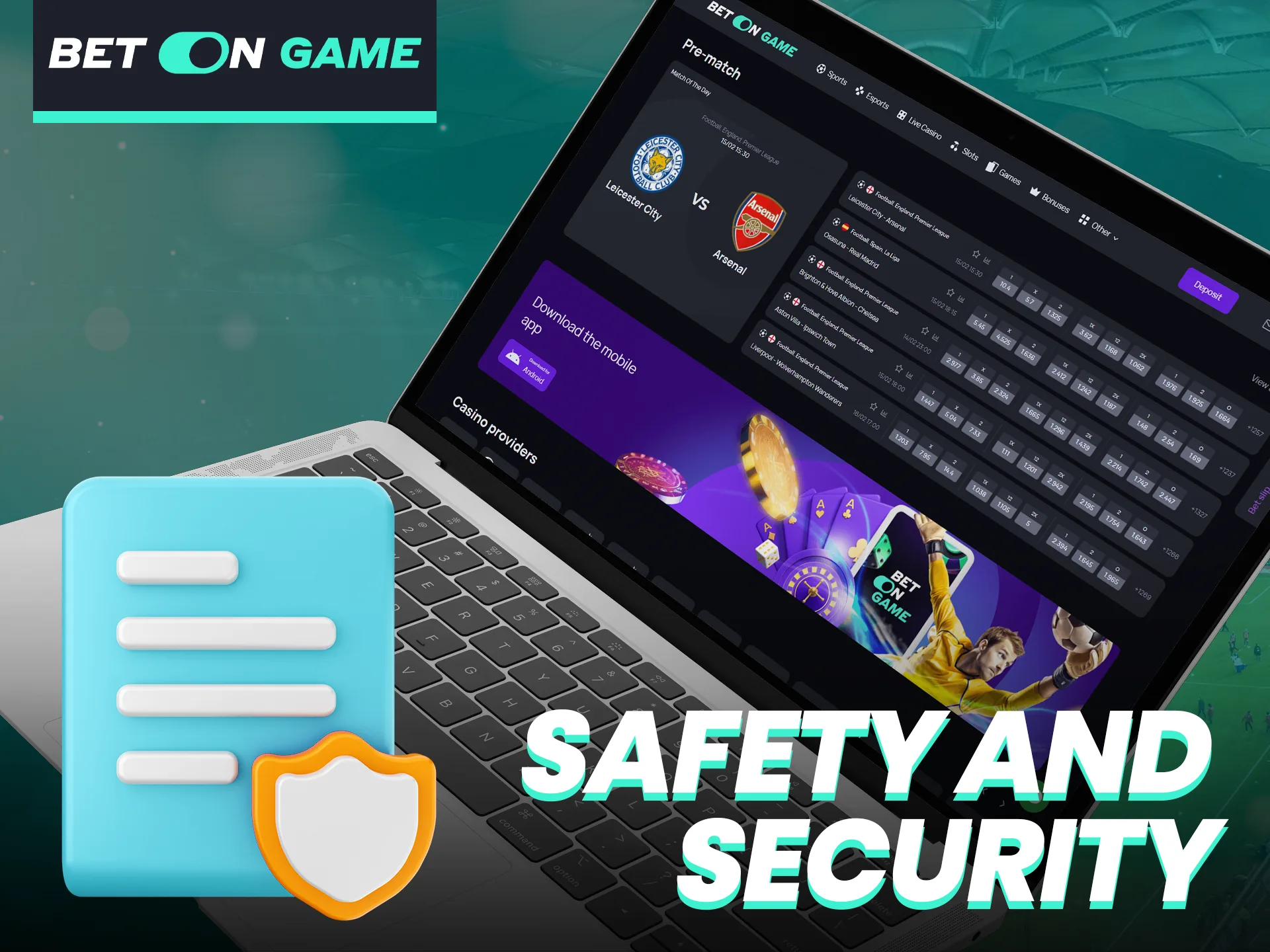 BetOnGame cares about the safety and security of your data.