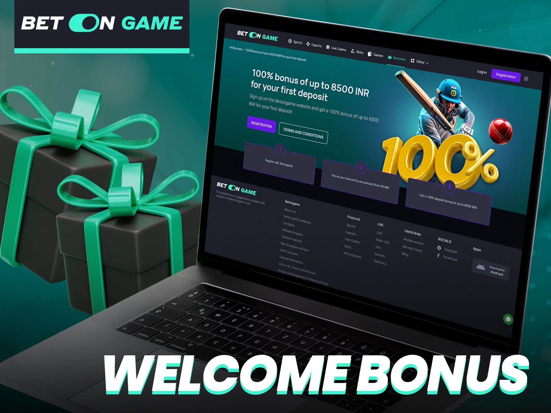 A welcome bonus on your first deposit is already waiting at BetOnGame.