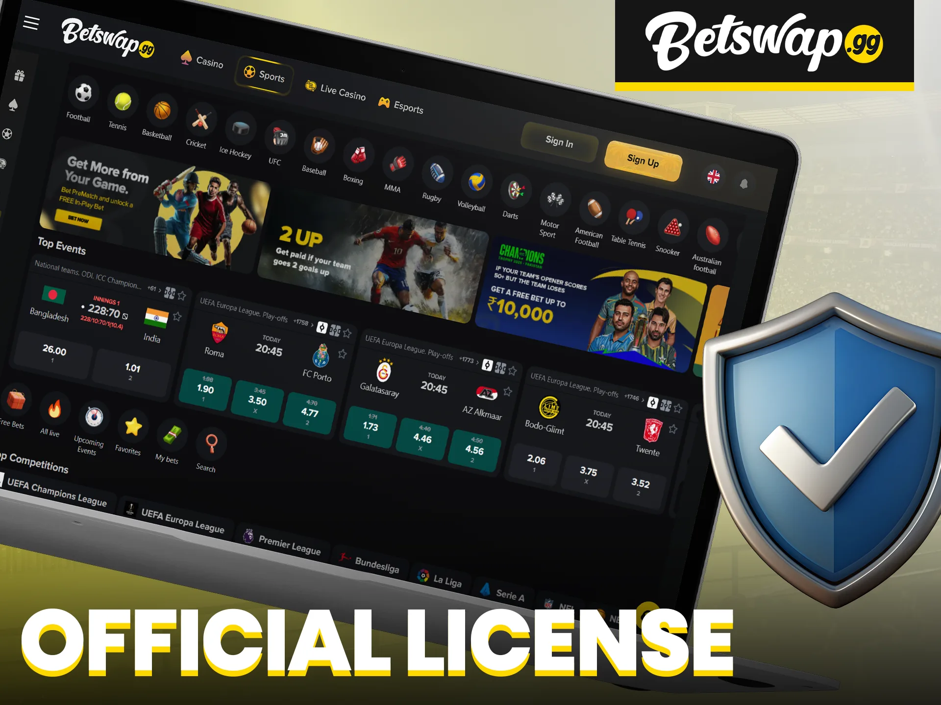 Betswap is licensed to operate its services.