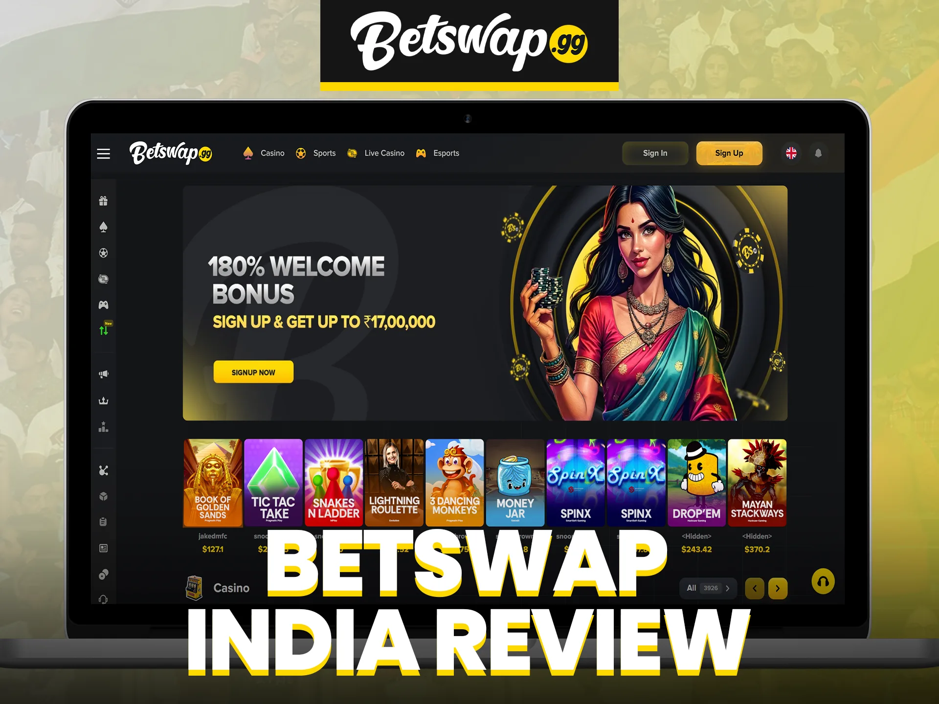 Discover the world of Betswap with big wins.