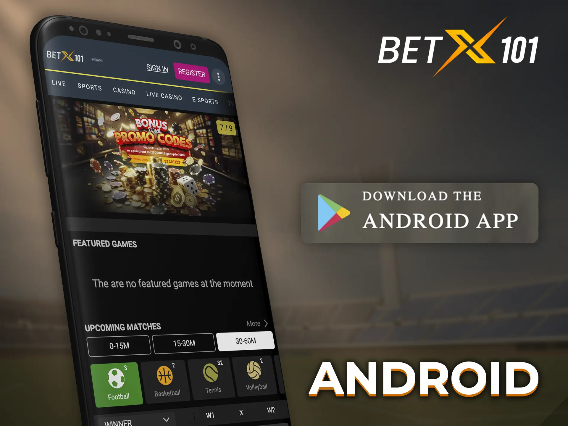 The Betx101 app shows high performance on all types of Android devices.