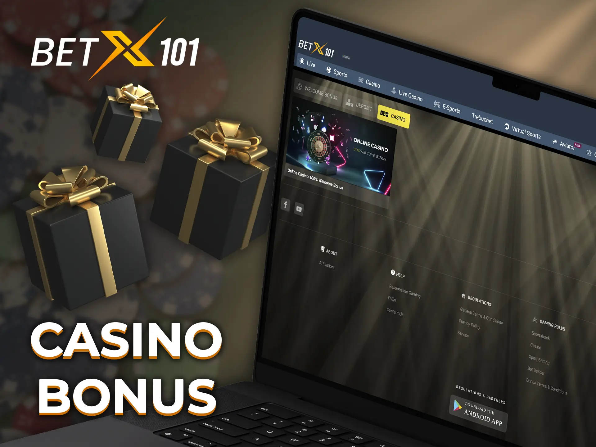 Use Betx101's casino games bonus to try out the games that interest you and earn big winnings.