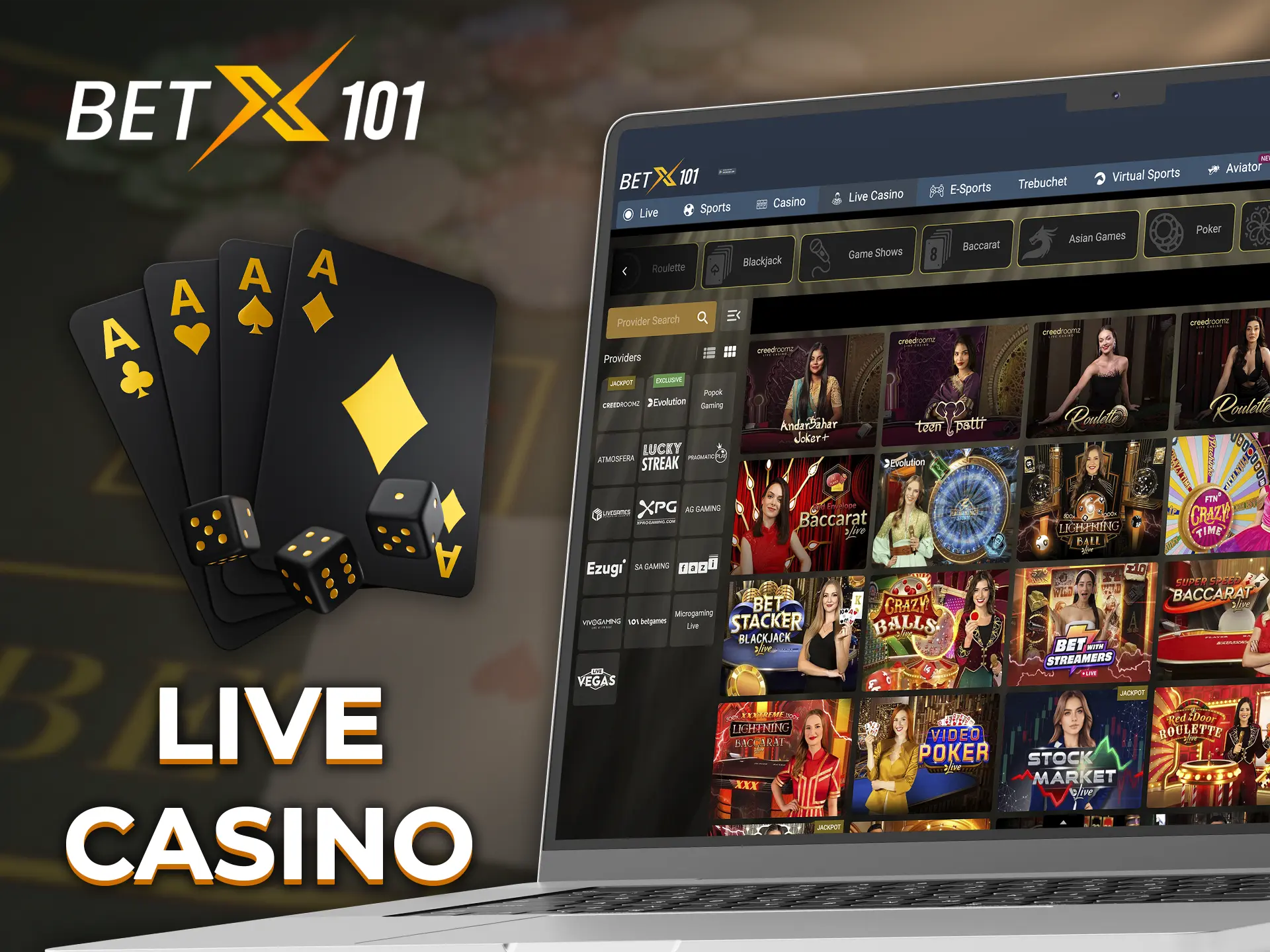 Beat the dealers at Betx101 Casino and prove your advantage.