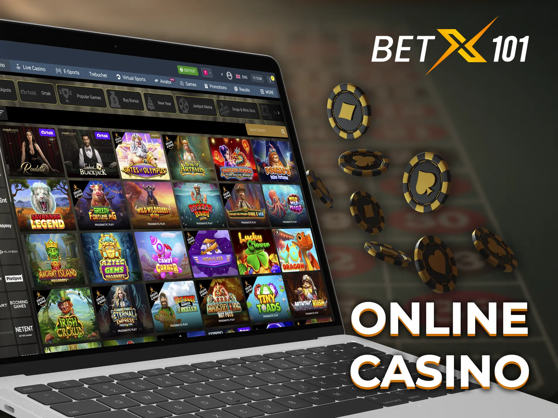 At Betx101 you can find the most famous slots and try to win a big jackpot.