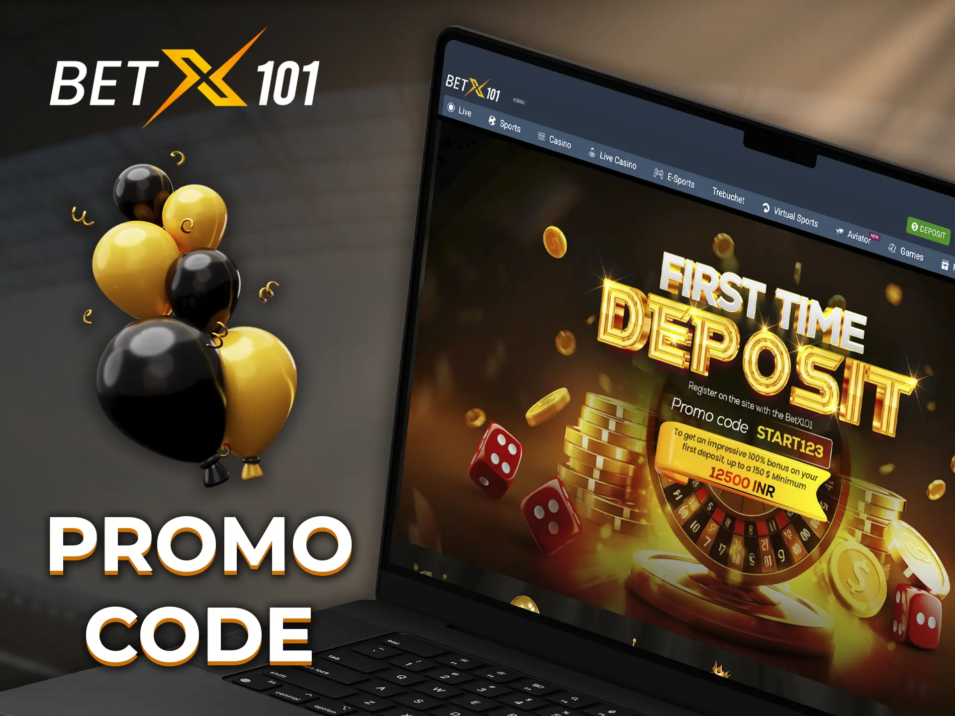 Enter the promo code when registering at Betx101 and get extra rewards on your first deposit.