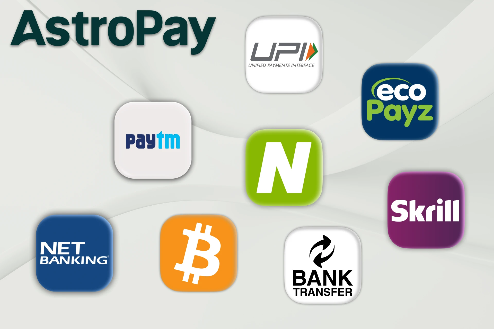 Use other payment methods for betting besides AstroPay.