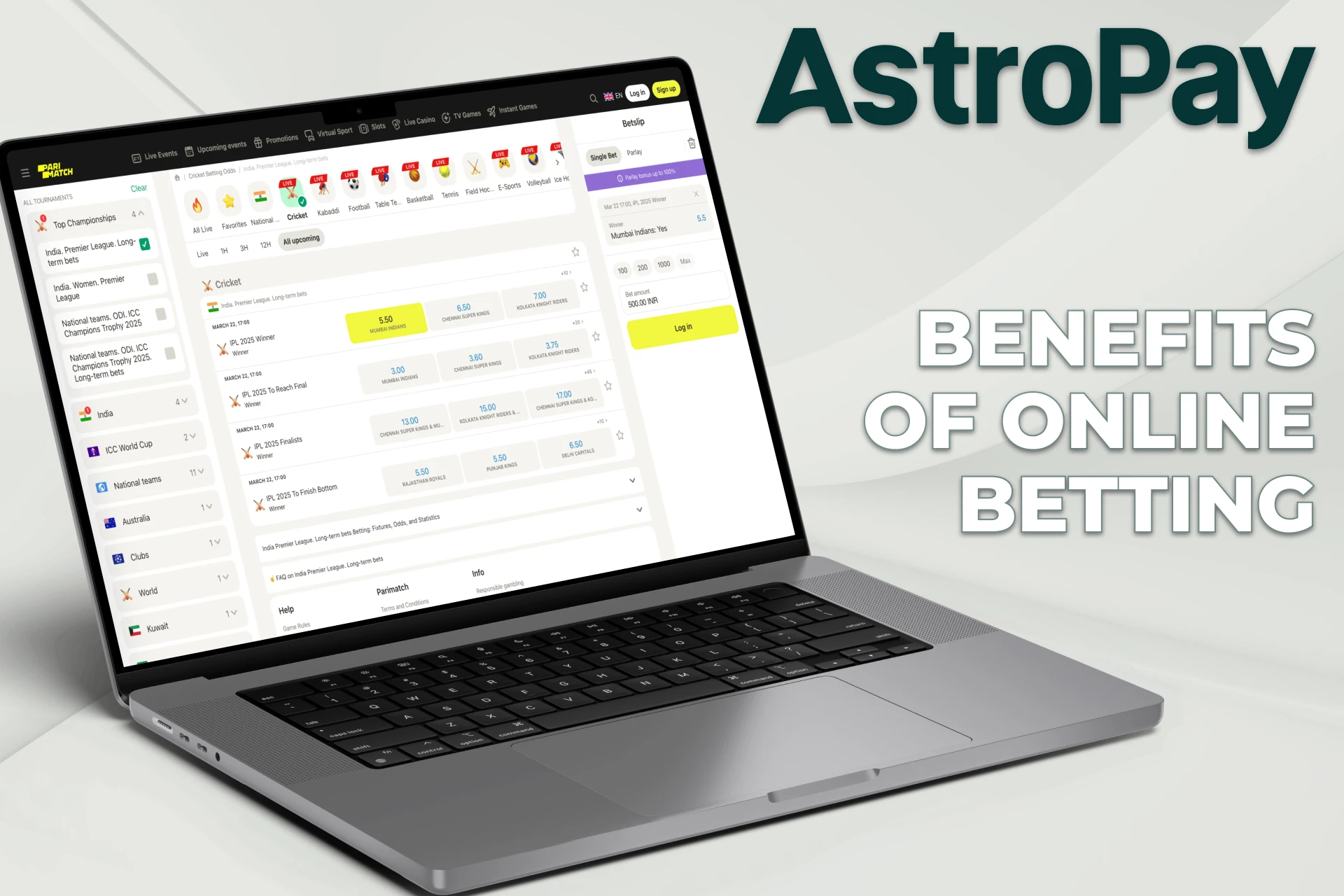 AstroPay betting has several advantages for customers.