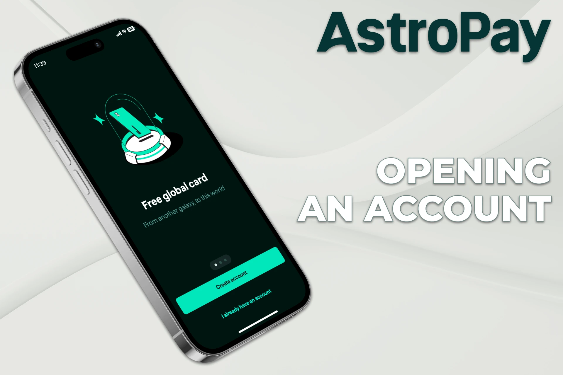 Before depositing you need to create an AstroPay account.