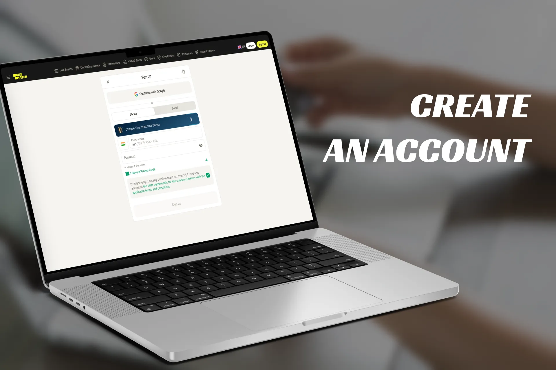 You can easily create an account on a betting site.