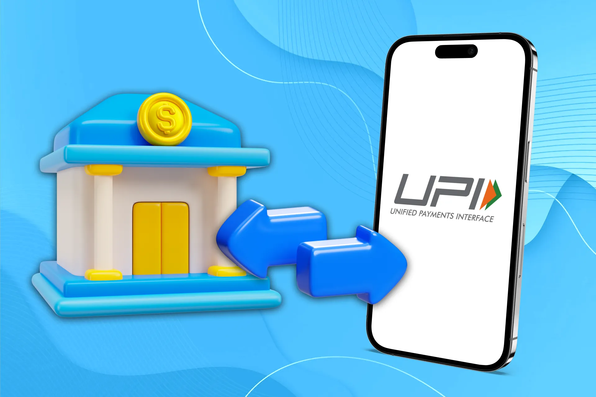 Link your bank account to a UPI app.