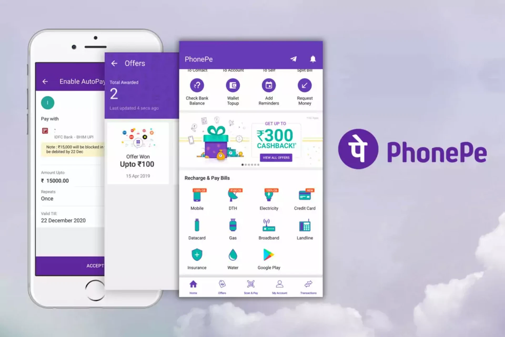 PhonePe is a digital payment app based in India.