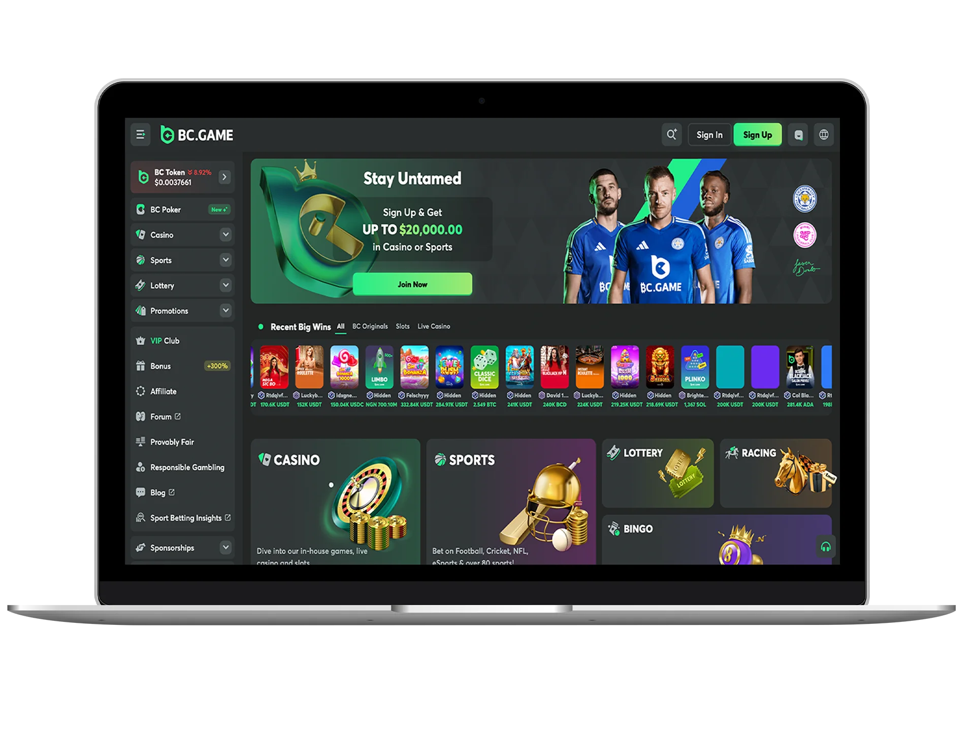 Try BC Game and win big with live cricket betting action.
