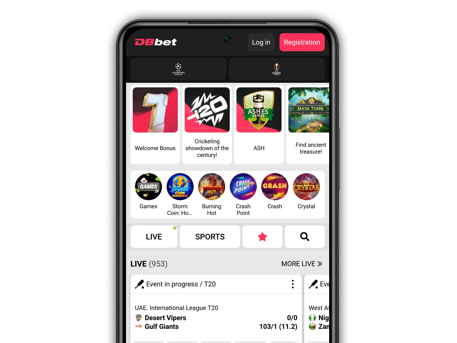 Play DBbet on your Android and iOS device.