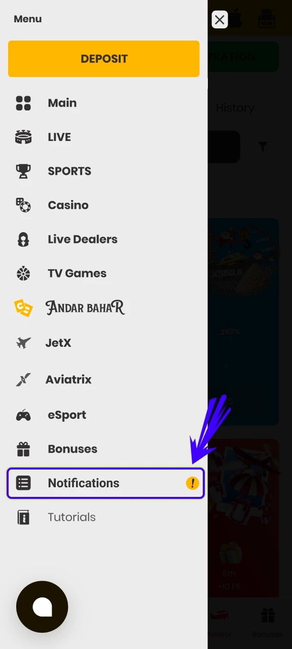 Open the Crorebet App to update and check for the latest version notifications.