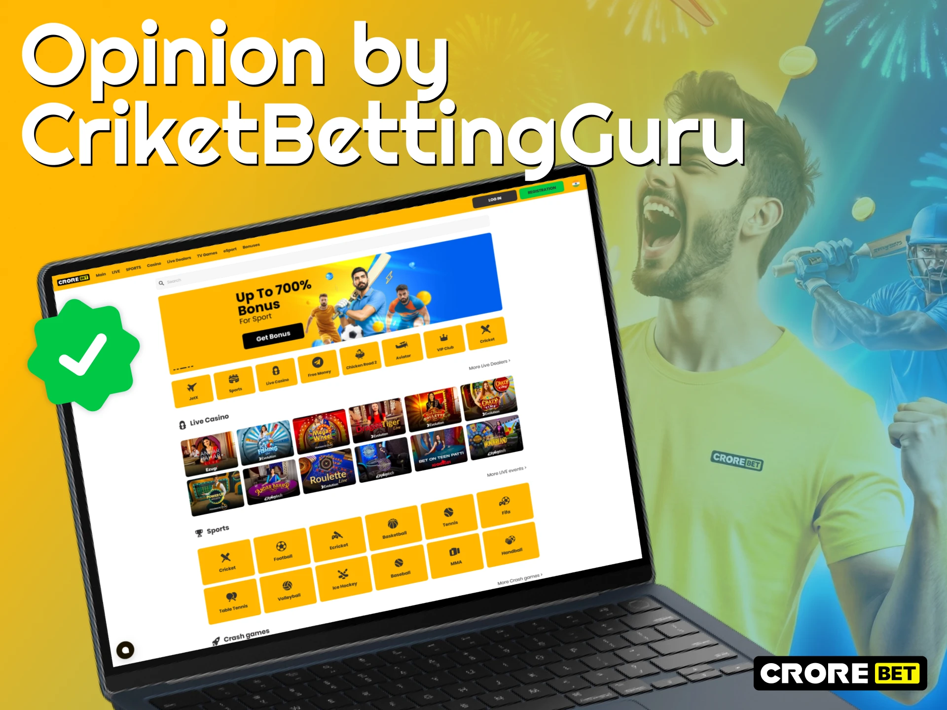 Read the final opinion on Crorebet by CricketBettingGuru.